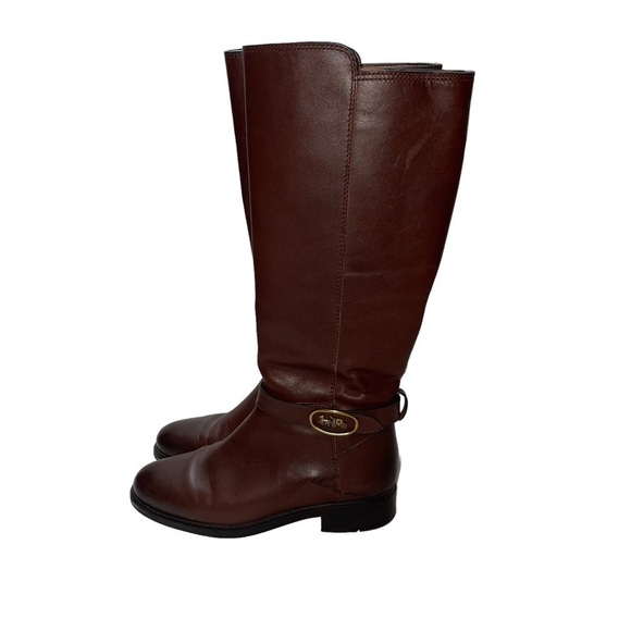 Coach Ruby Horse and Carriage Boot with Extended Calf Woman Size 6 - Picture 5 of 12